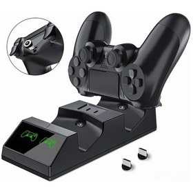 Resim Lemestar Ps4 Kumanda Şarj Istasyonu, 2'li Mikro Usb Manyetik Dongle İle Hızlı Şarj, Led Göstergeli, Kaymazsız Tasarım - Ps4/ps4 Slim/ps4 Pro Uyumlu 