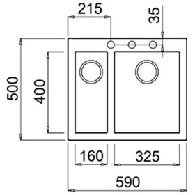 Resim Teka Forsquare 590 Tg Avena Beige Granit Eviye 