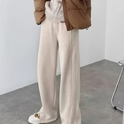 Resim Kadınlar İçin Rahat Esnek Yüksek Bel Düz Paça Pantolon, Cepli Bol ve Konforlu Uzun Tayt, 2025 Sonbahar Kış Bayanlar İncecik Belli Moda Geniş-Diz Jogger Outdoor Kar Sporu Ve Egzersiz İçin 