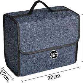 Resim Oto Bagaj Çantası Keçe Bagaj Düzenleyici Organizer Toparlayıcı 