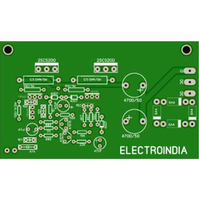 Resim ERKAR Amfi Devre Kartı 2sc5200 Tek Kanal Mono 100 Watt 