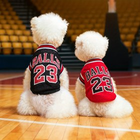 Resim Basketbol Takımı Evcil Hayvan Kıyafeti Küçük Irk Köpek Giysisi Rahat ve Şık Moda Kıyafet 