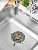 Resim Biyomak Yuvarlak Süzgeçli Silikon Mutfak Lavabo Ve Küvet Süzgeci Gider Süzgeci 