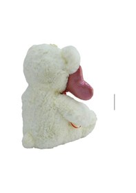 Resim Sevimli Peluş Kalpli Balonlu Ayıcık Uyku Arkadaşım 30 Cm Pembe 
