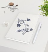 Resim Bk Gift Kişiye Özel Sevgililer Günü Beyaz Defter Kalem Seti-85 