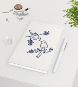 Resim Bk Gift Kişiye Özel Sevgililer Günü Beyaz Defter Kalem Seti-85 