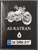 Resim Kişiye Özel Motor Logolu Ruhsat Kabı 