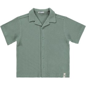 Resim Civil Boys Basic Waffle 6-9 Yaş Gömlek - Yeşil - Çağla Yeşili / 9-10 Yaş 