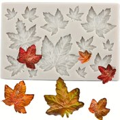 Resim Reçine Dökümü için 1 adet Esnek Akçaağaç Yaprağı Silikon Kalıp, 3D Çikolata ve Fondan - yapışmaz, kolay çıkarma, yeniden kullanılabilir, cupcake'ler, kek süsleme ve tatil lezzetleri için ısıya dayanıklı pişirme kabı (Cadılar Bayramı / Noel / Şükran Günü), reçine yapım aracı | Detaylı Yaprak Tasarımı | Silikon Pişirme Kabı, Silikon Pişirme Kalıpları 