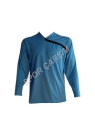 Resim Kaleci Forma Sırt Numaralı Dirsekleri Süngerli Mavi 