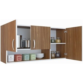 Resim Kenzlife hazır mutfak mirena32 cvz 060*120*32 mutfak banyo dolabı kapaklı raflı 