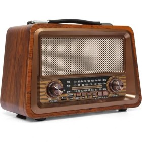 Resim Lidyahan Store Ahşap Eskitme Görünümlü Bluetooth Hoparlör Mp3 Çalar Müzik Kutusu Nostaljik Radyo 