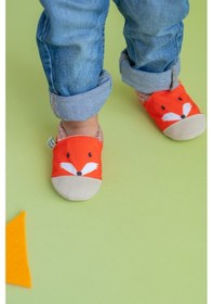 Resim Pamuk Astarlı Kaydırmaz Taban Patik-tilki, Ev Botu Terliği Kreş Ayakkabısı Panduf F-836 