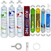 Resim Pemax Water Solutions Kapalı Kasa Su Arıtma Cihazı HFT 8'li Orijinal LG Kuno Mebran Alkali-Mineral-Detox-Tatlandırıcı 