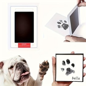 Resim Evcil Hayvan Pati İzleri İçin Temassız Mürekkep Pedleri - Köpeğinizin Ayak İzlerini Korumak İçin Mükemmel 