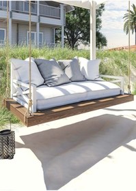 Resim Bamena Wood Petals Ahşap Salıncak 
