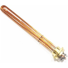 Resim Bakır Kafa 1 1/2" 1,5inç Trifaze Isıtıcı Rezistans 40cm 10kw 