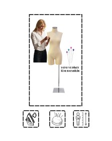 Resim Pantalon Giyebilen Iğne Batabilen 38 Beden Terzi Mankeni Prova Mankeni Vitrin Mankeni Pac-01 1863 