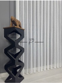 Resim Tül Perde Örme Jakar Sudem Desen 1. Kalite Ekru 