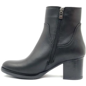 Resim Greyder 32031 5k Siyah Hakiki Deri Kalın Topuklu 6cm Kadın Ankle Bot Siyah 