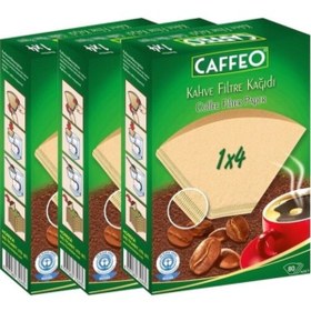 Resim Caffeo 1x4 Kahve Makinesi Filtresi 80 Adet 3'lü 