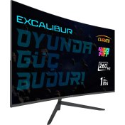 Resim Casper Excalibur M.E315FHD-G 31.5" 260HZ 1MS 400NIT (HDMI+Display) Curved Freesync + G-Sync FHD Monitör 