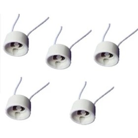 Resim 5 Adet GU10 Duy 2A LED Halojen Lamba Duyu 0,75 Mm² Silikon Tel Seramik Duy Bağlantı Duyları 300 W Enerji Sınıfı A 