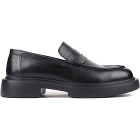 Resim Shoetyle - Siyah Deri Bağcıksız Erkek Klasik Ayakkabı 250-2375-860-siyah 