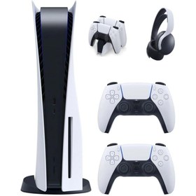 Resim Playstation 5 ithalatçı Garantili+ 2. Kol + Ps5 Pulse 3d Kulaklık + Ps5 Şarj Istasyonu 