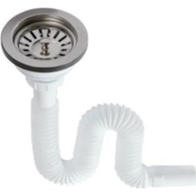 Resim Lavabo Sifonu Geniş Ağızlı Lavabo Gider Borusu 