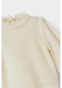 Resim Defacto Kız Bebek Bisiklet Yaka Nakışlı Kazak C8277a525wnbg744 Bej 