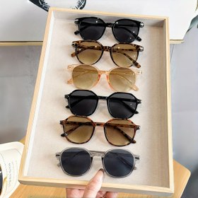 Resim 6 adet Unisex Vintage Oval Geometrik Çerçeve Moda Gözlük Seti, Arkadaş ve Aileye Hediye Olarak Mükemmel. 