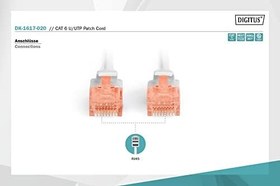 Resim Digitus DK-1617-020 Professional Yüksek Kaliteli Cat 6 U/Utp Ara Baglantı Kablosu - Lszh 