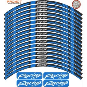 Resim Rebon Moto Design Motosiklet Jant Şeridi Racing Tasarımlı 4 