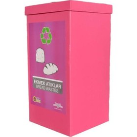 Resim Geri Dönüşüm Kutusu - Sıfır Atık Kutusu Ekmek Atık 