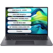 Resim ACER Aspire Lite AL16-51P-580H Intel Core i5 1235U 8GB 512GB SSD Freedos 16" FHD NX.KWZEY.001 