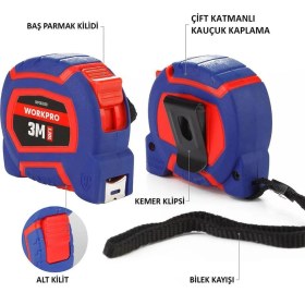 Resim Normadia Sarı Naylon Kaplamalı Çelik Şerit Metre, 16MM Genişlik, Dayanıklı ve Kullanışlı 