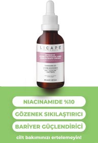 Resim Licape gözenek sıkılaştırıcı ve cilt bariyeri güçlendirici niacinamide %10 serum 30ml 