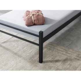 Resim Evger K90 Siyah Metal Karyola Tek Kişilik Yataksız 