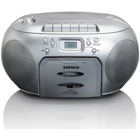Resim Lenco Scd-420 Sı - Taşınabilir Fm Radyo Cd Kaset Çalar Gümüş 