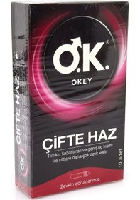 Resim Okey Çifte Haz Prezervatif 10'lu 