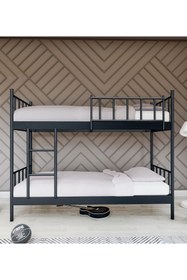 Resim Metalia Gm 126 Ayrılabilir Çiftli Ranza Siyah 90x190 