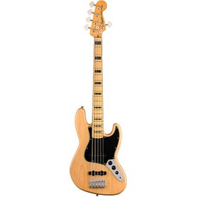 Resim Squier 0374550521 Classic Vibe '70s Jazz Bass V 5 Telli Gitar (Naturel) | Doğal Ahşap Görünüm 5 Telli Yapı ve Blok İşaretçiler 