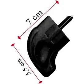 Resim Siyah Monoblok Topraklı Erkek Fiş 
