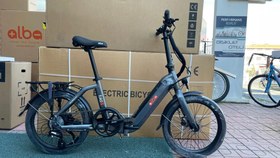 Resim Alba Fold X Elektrikli Bisiklet 12.8Ah Batarya Lcd Ekran Hidrolik Disk Gri 