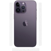 Resim Ally iPhone Uyumlu 14 Pro Hidrojel Hayalet Yan Alt Üst Kaplama Koruyucu 