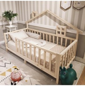 Resim Baby Kinder Montessori Doğal Bebek Ve Çocuk Karyolası 