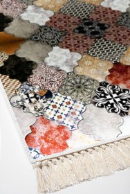 Resim Alanur Home Eko Trend Djt Yıkanabilir Kaymaz Taban 3 Lü Yatak Odası Takımı Mu120 Patchwork Renkli 