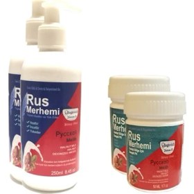Resim Hintohu Tüy Dökücü Azaltıcı Rus Merhemi 250 ml 2 Adet+Genital Bölge Merhemi 50 ml 2 Adet 
