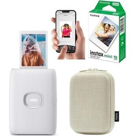 Resim Fujifilm Instax Mini Link 2 Akıllı Telefon Yazıcısı 10'lu Film ve Çantalı Seti 2 